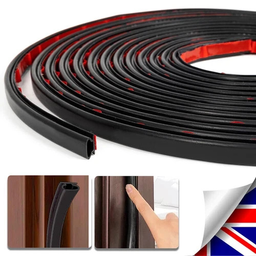Black shape rubber - 6m,