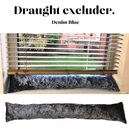 Crushed velvet denim blue - crushed,