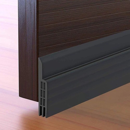 Door draught excluder black - excluder,