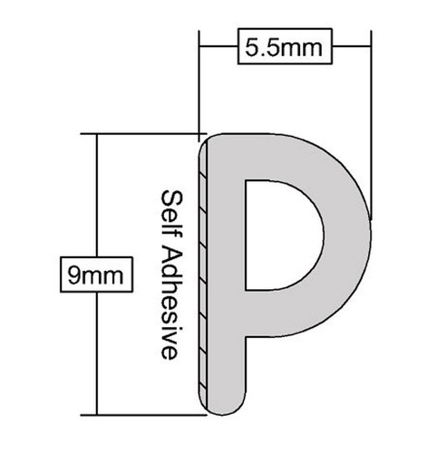 Epdm d rubber draught - p,, or
